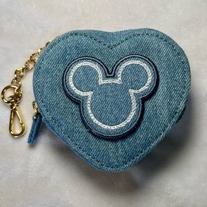 Stoney Clover Lane Heart Change Purse with Mickey Patch